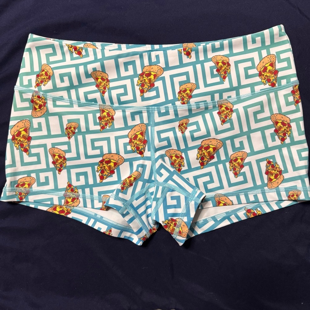 Feed Me Fight Me Pizza Shorts